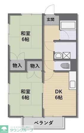 立見プリティハイツの物件間取画像